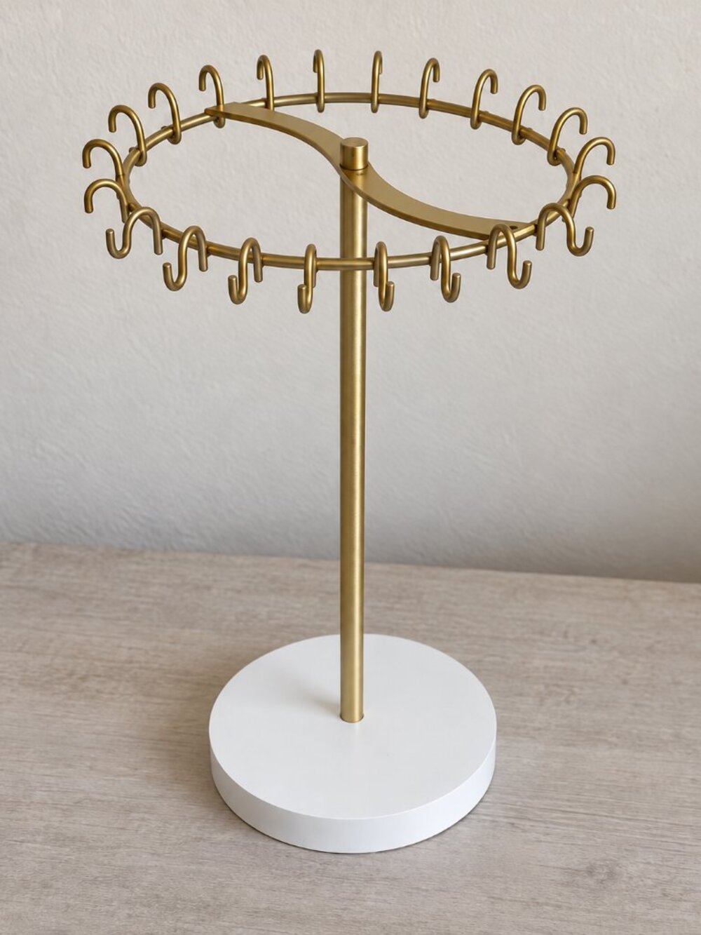 Mkono Necklace Jewelry Organizer Holder Stand 22 Hooks Open Box